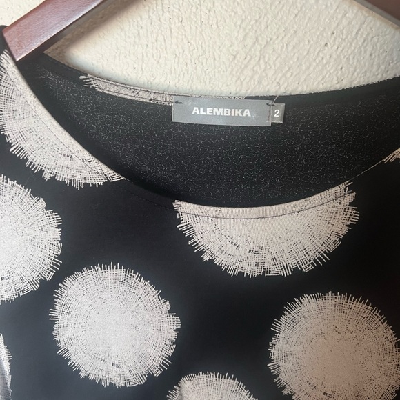 Alembika Asymmetrical Lagenlook Mixed Print Tunic - Picture 6 of 12